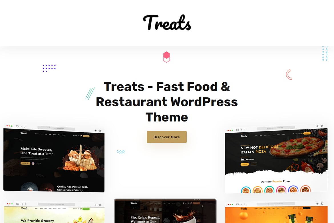 Treats - Tema WordPress Modern untuk Fast Food & Restoran