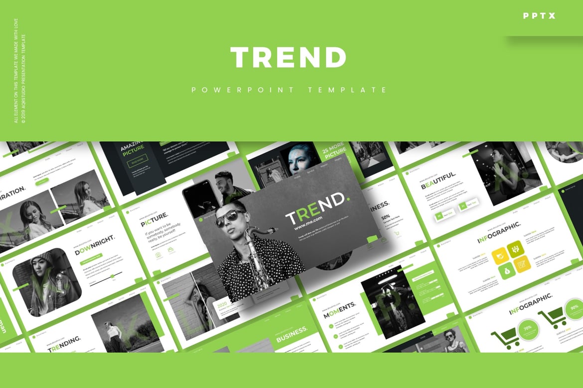 Template PowerPoint Trend - Solusi Presentasi Kreatif Anda