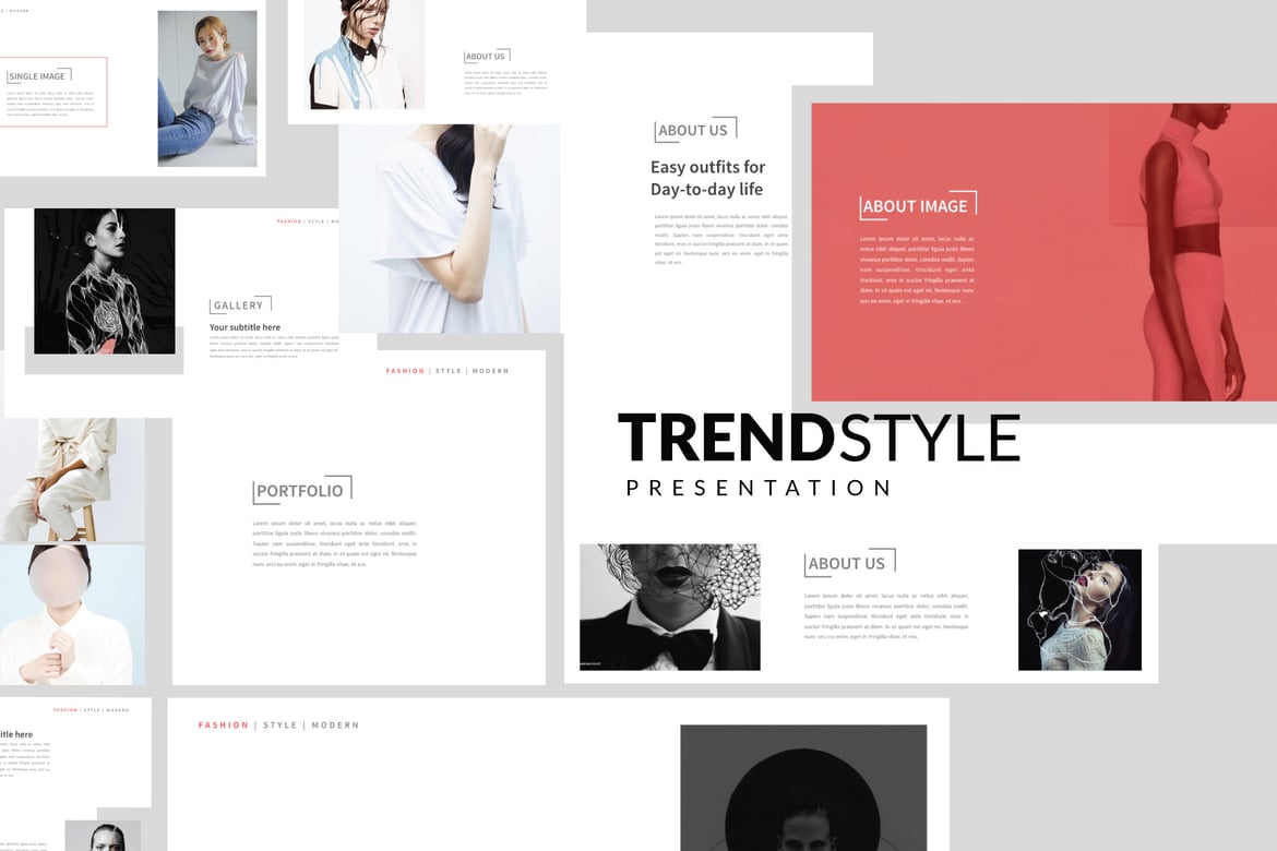 TREND - Template PowerPoint Kreatif dan Minimalis ⚡️