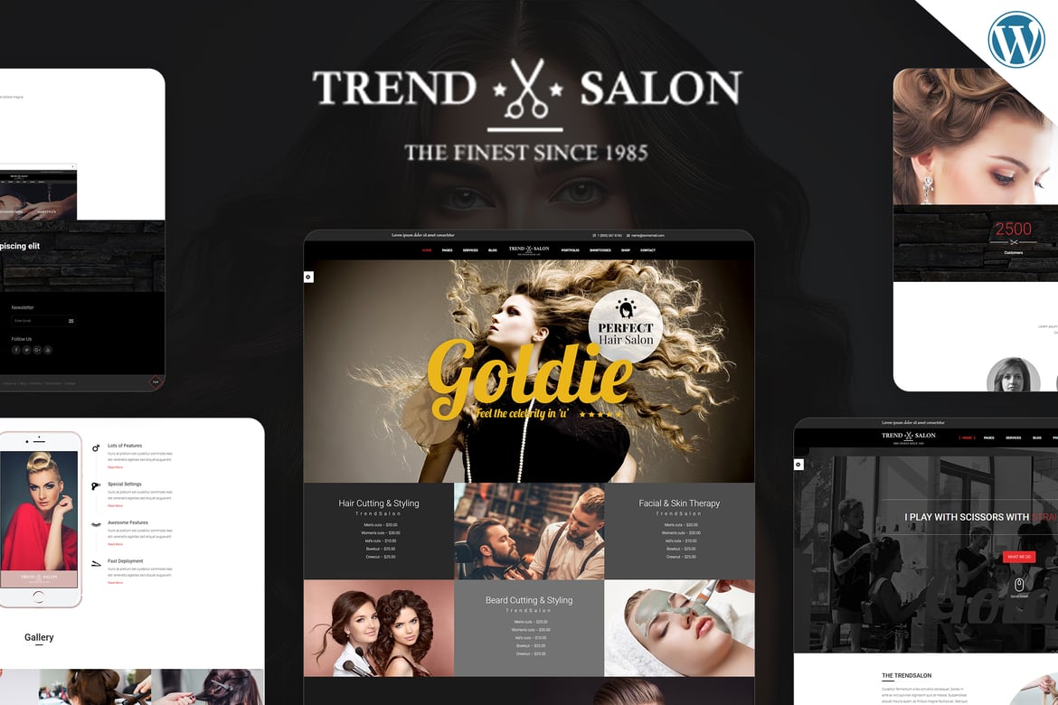 Tema WordPress Salon Trend yang Menawan