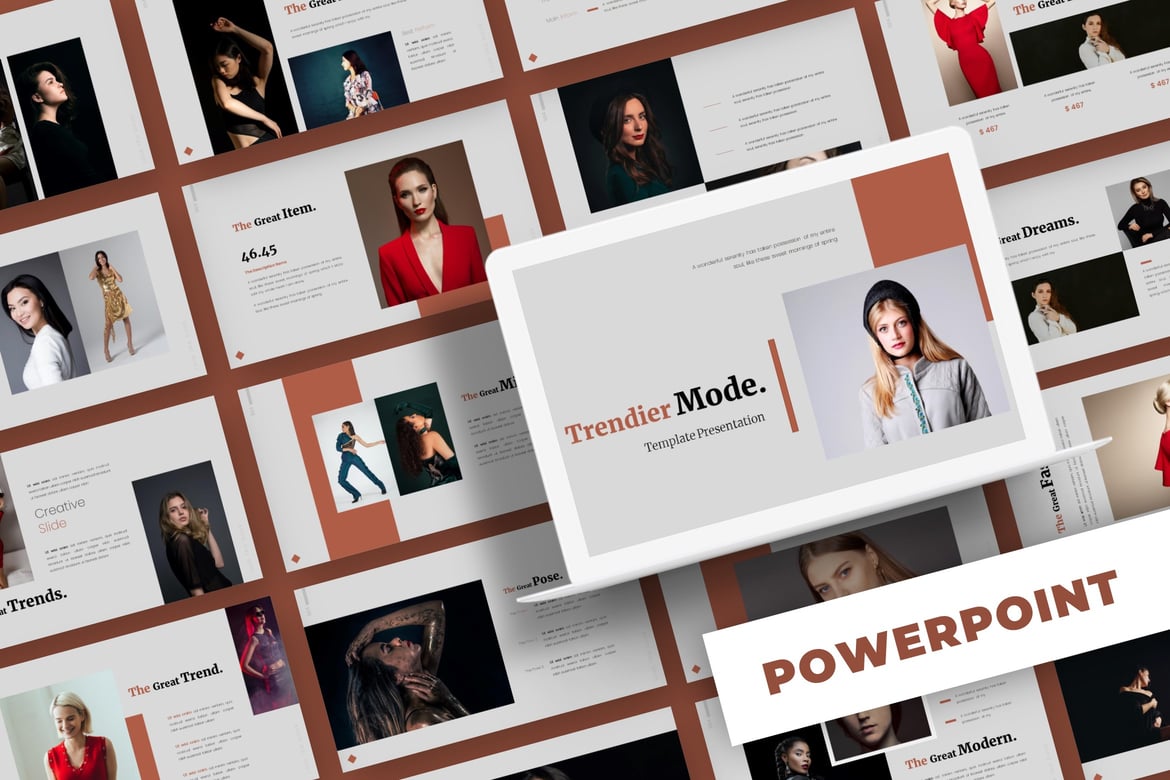 Template Presentasi PowerPoint Trendy - Desain Modern untuk Semua Kebutuhan