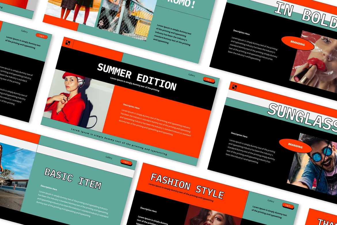 Template Presentasi Fashion Terkini yang Menarik