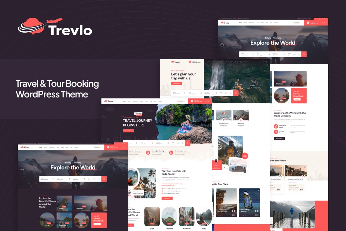 Trevlo - Tema WordPress untuk Perjalanan dan Tur yang Modern