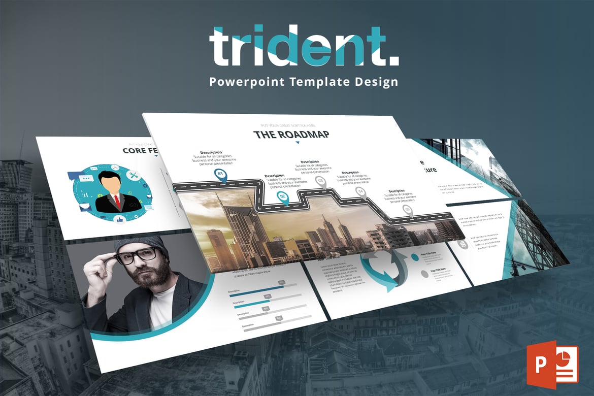 Trident - Template PowerPoint Serbaguna yang Menarik