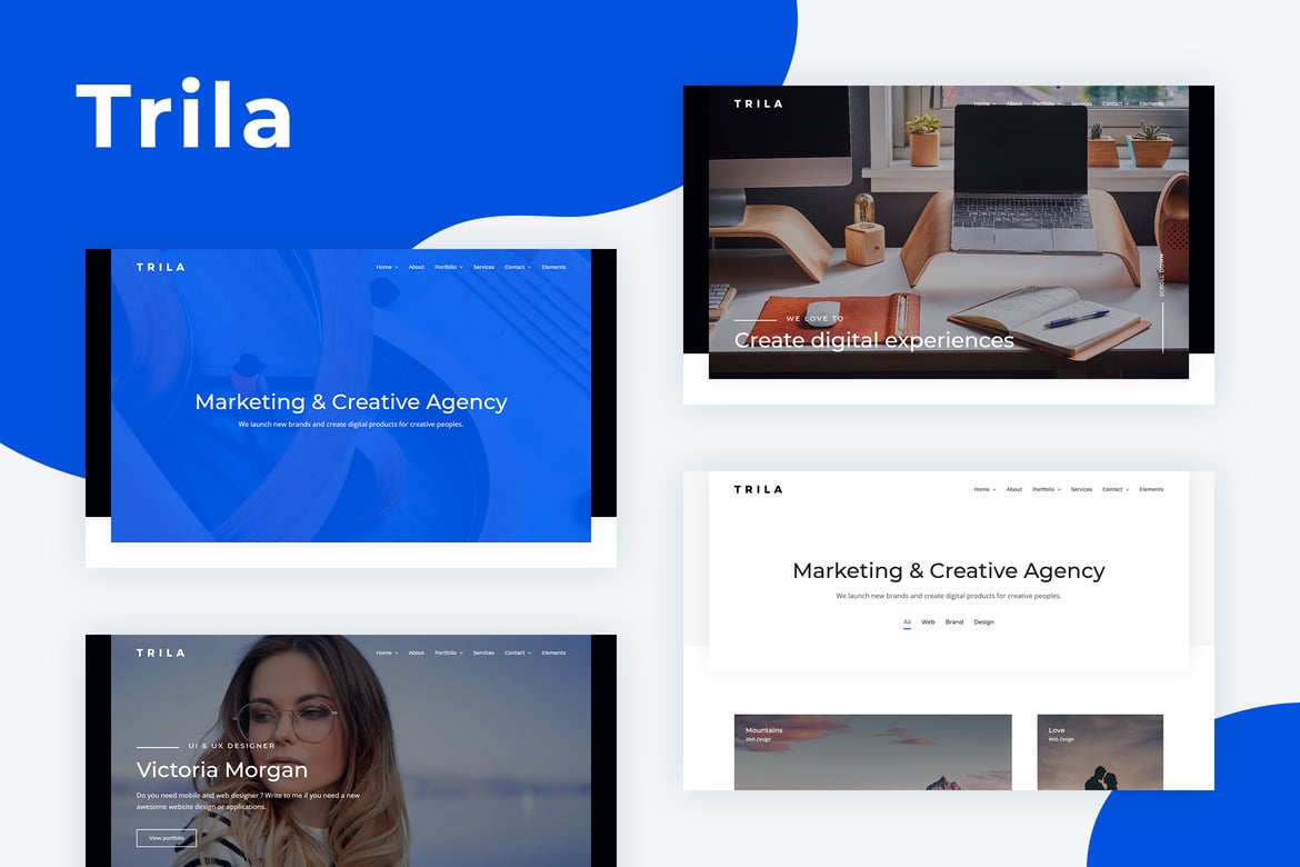 Trila - Template Website Kreatif Berbasis Ajax yang Responsif