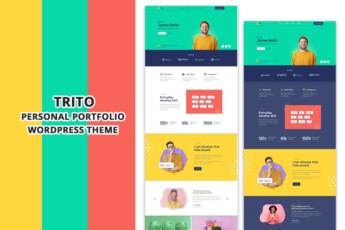Trito - Tema WordPress Portofolio Pribadi yang Menarik