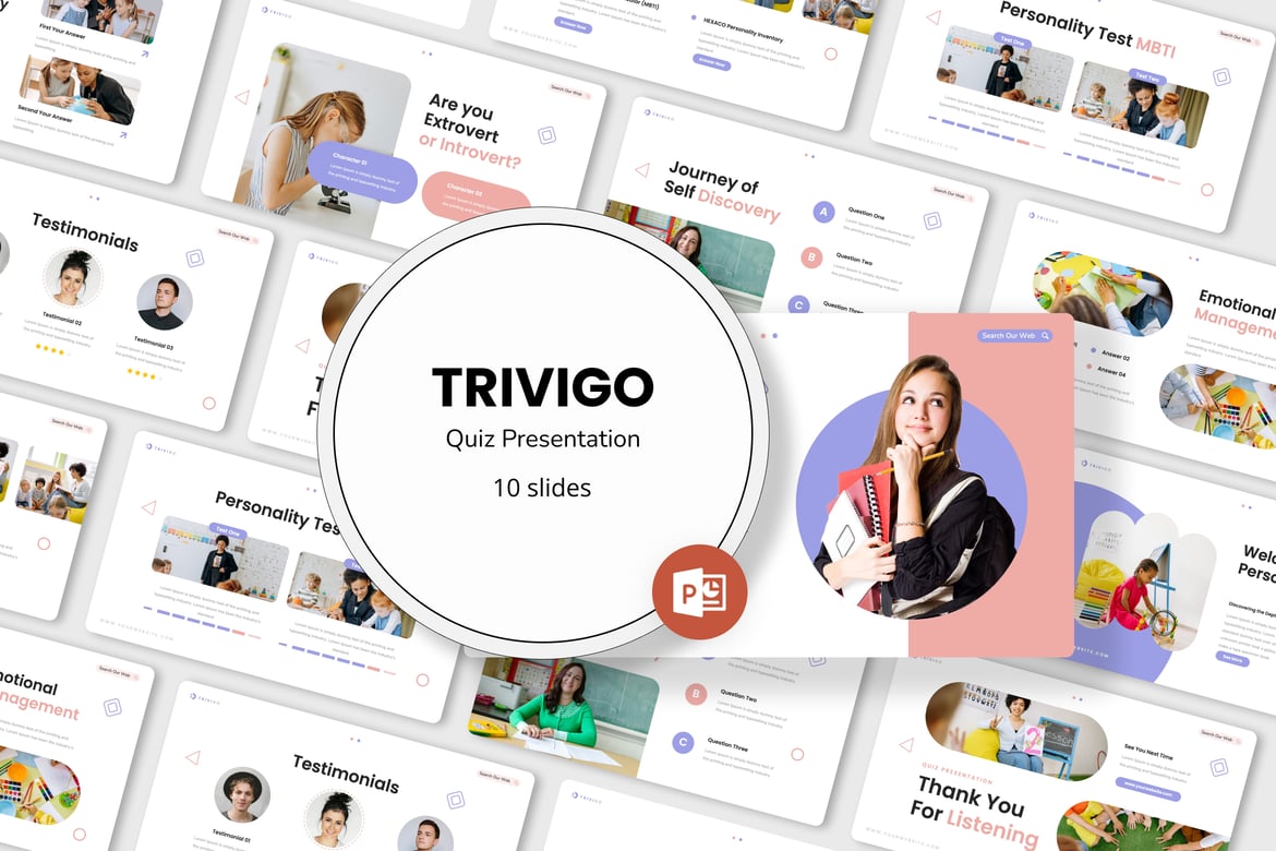 Trivigo - Template PowerPoint Interaktif