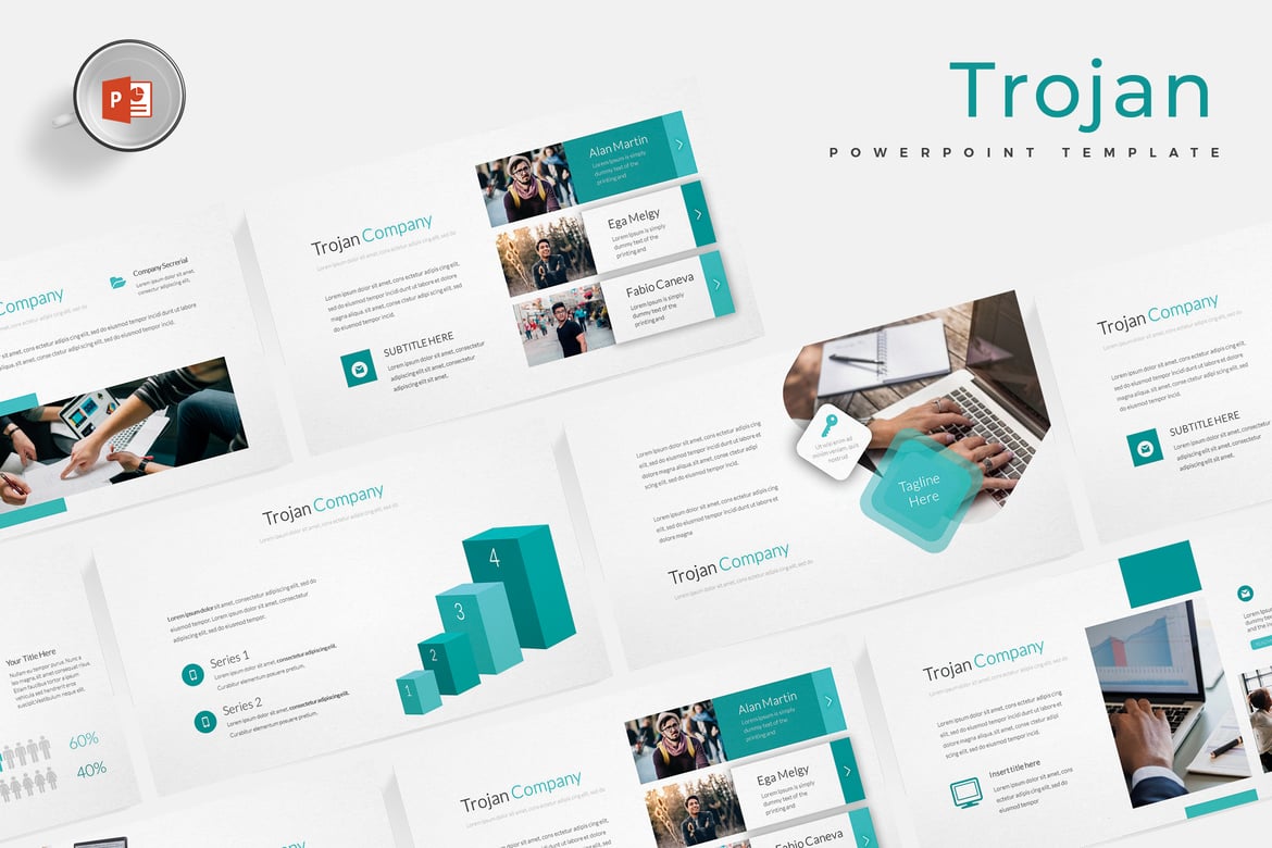 Template PowerPoint Trojan - Solusi Presentasi Menarik dan Profesional