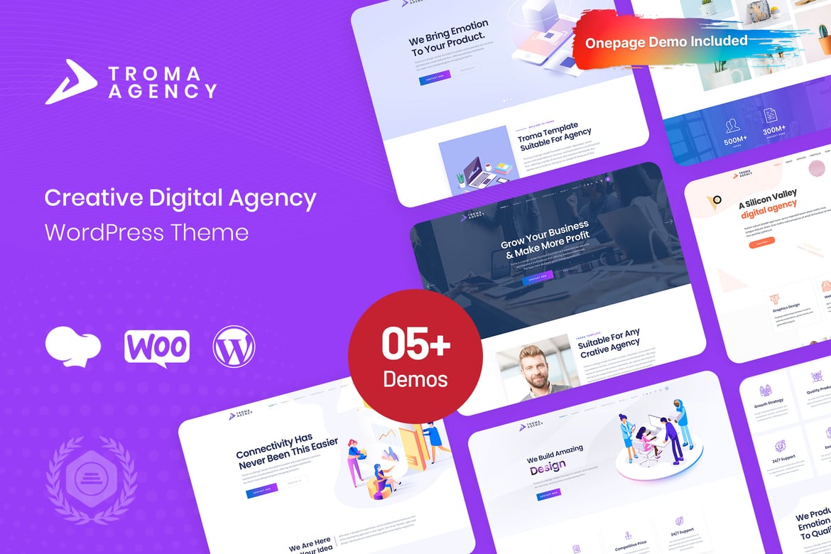 Troma - Tema WordPress Digital Agency yang Menawan