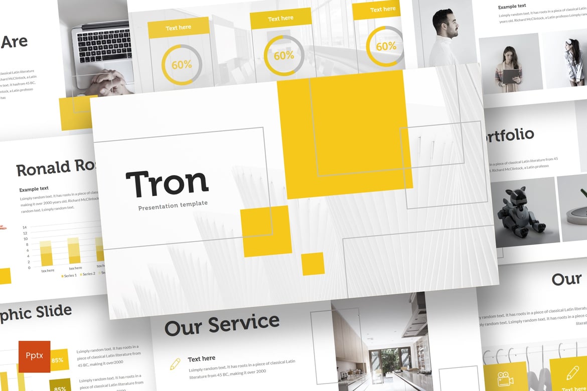 Template Presentasi Tron - Desain Minimalis dan Kreatif untuk Semua Kebutuhan