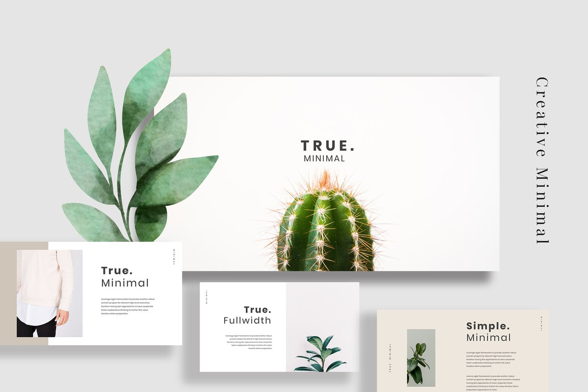 Template Presentasi PowerPoint Minimalis Modern