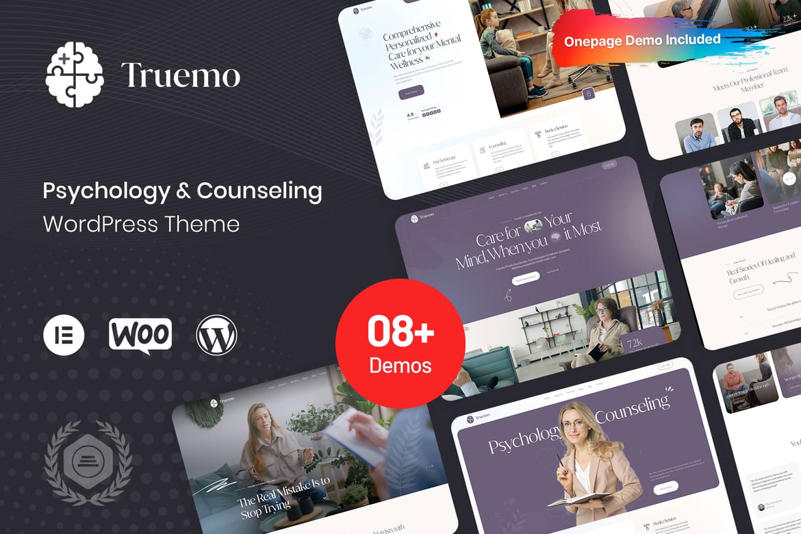 Truemo - Tema WordPress Psikologi dan Konseling Modern