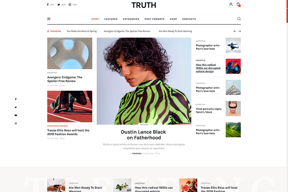 Tema WordPress Stylish dan Responsif untuk Blog: Truth