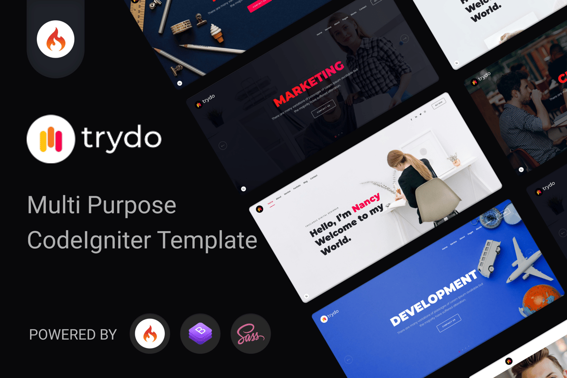Trydo - Template Website Multi-Purpose untuk Agensi dan Portofolio