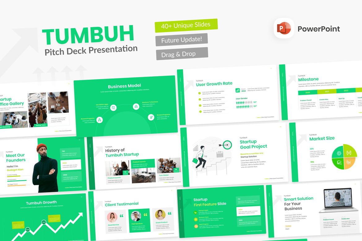 Template PowerPoint Tumbuh: Solusi Presentasi Minimalis yang Menarik