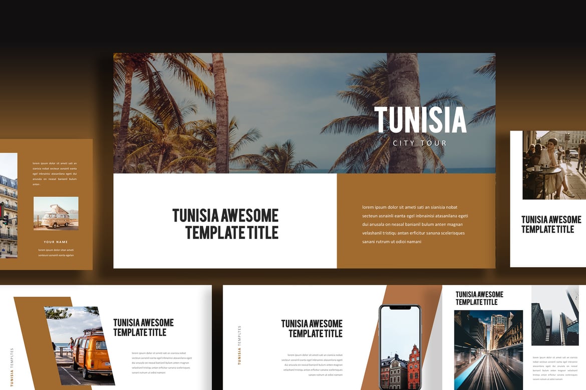 Template Powerpoint Kreatif untuk Presentasi Modern di Tunisia