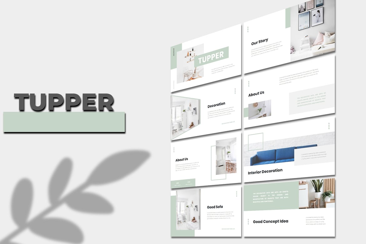 Tupper – Template PowerPoint Interior yang Menarik dan Serbaguna