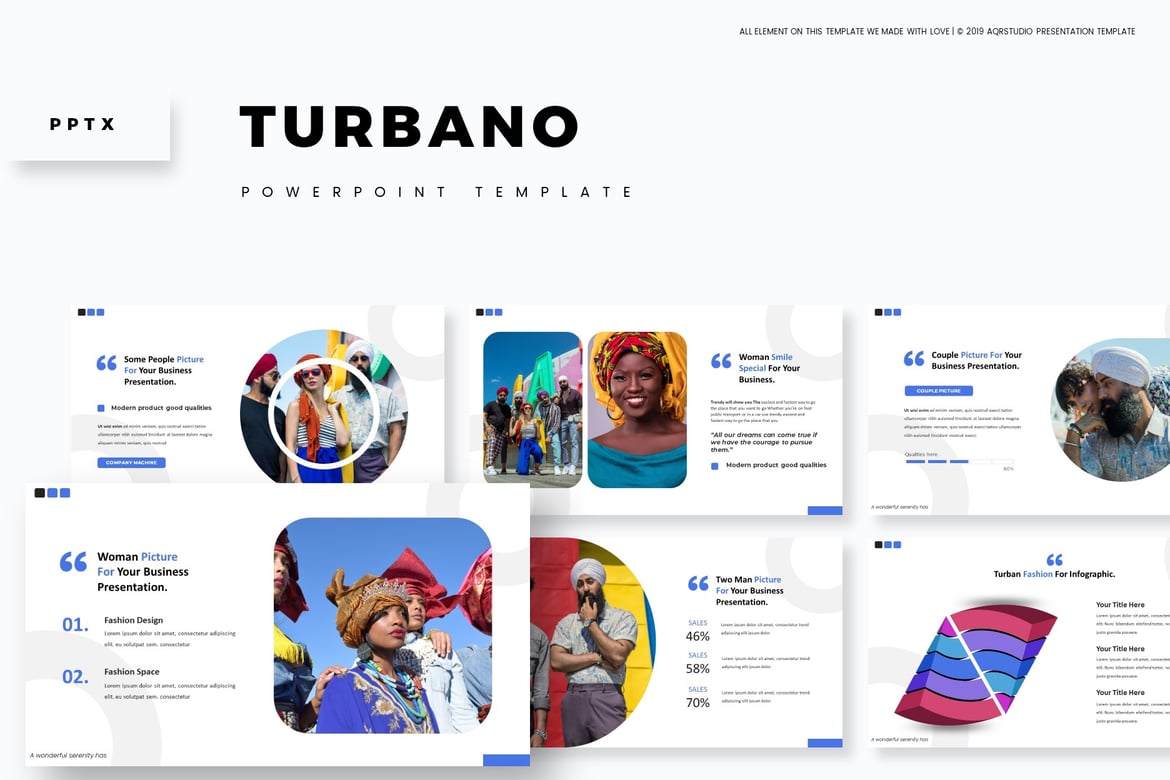 Turbano - Template PowerPoint Serbaguna yang Menarik