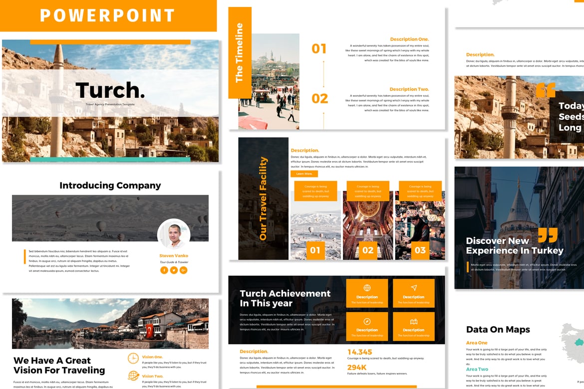 Template PowerPoint Turch - Solusi Presentasi Profesional Anda
