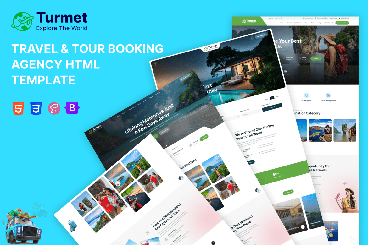 Turmet - Template Website untuk Agensi Perjalanan dan Wisata