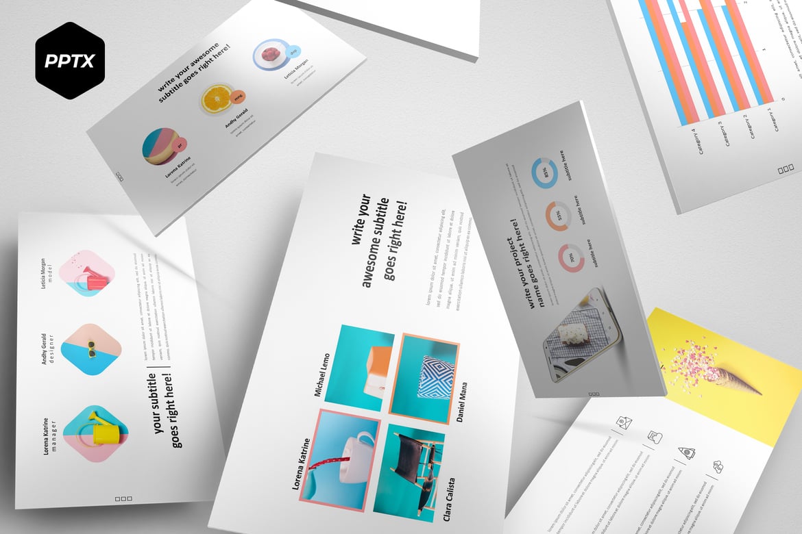 TutiFruti - Template PowerPoint Serbaguna yang Menarik