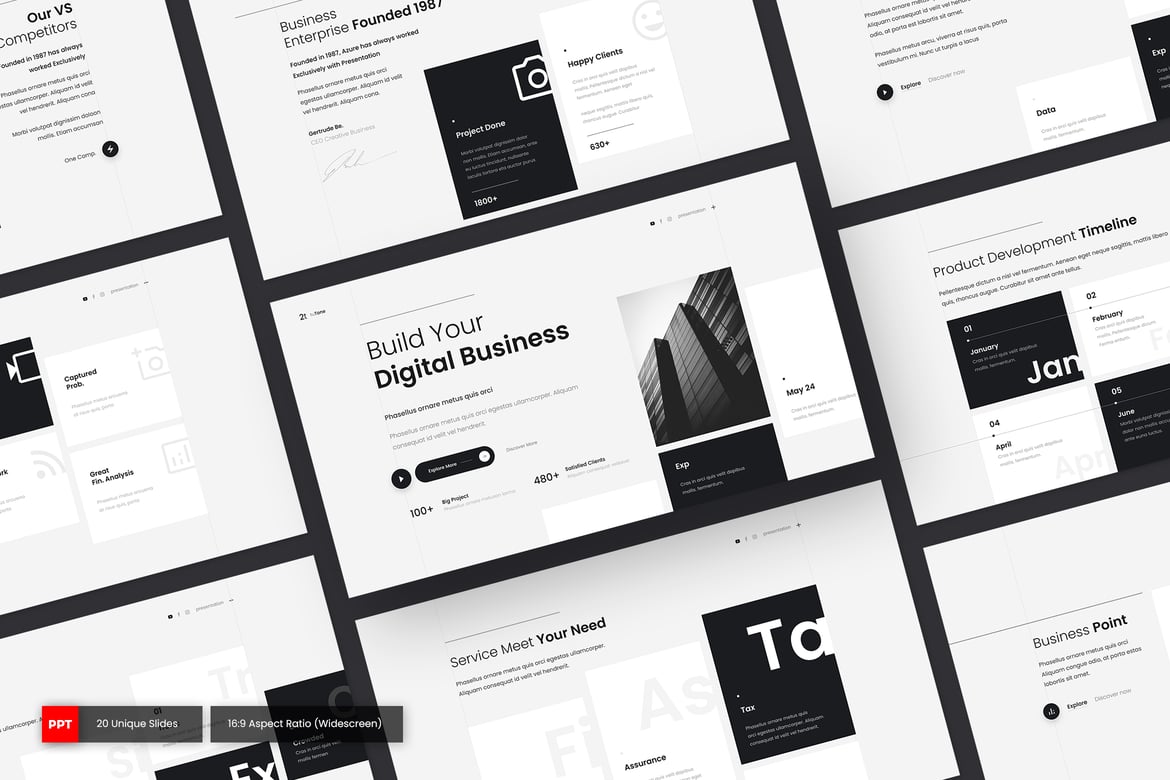 Template PowerPoint TuTone - Solusi Presentasi Bisnis Profesional