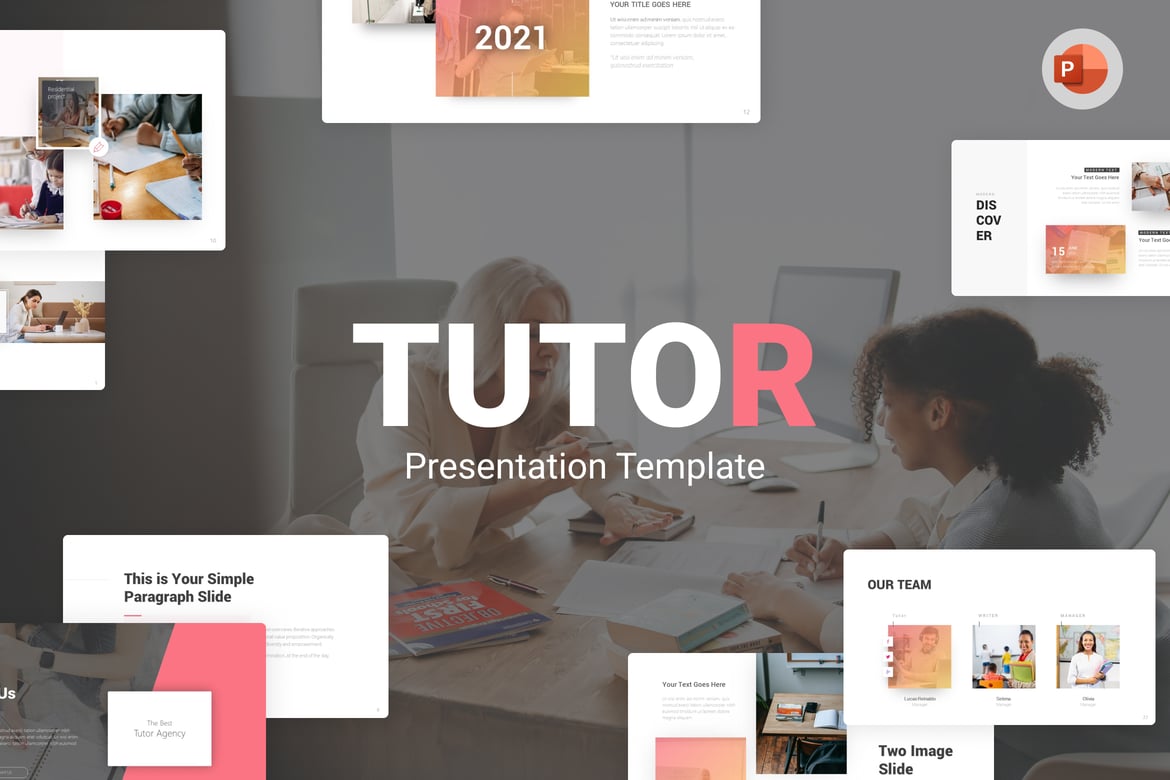 Template PowerPoint Edukasi Tutor yang Menarik dan Fleksibel