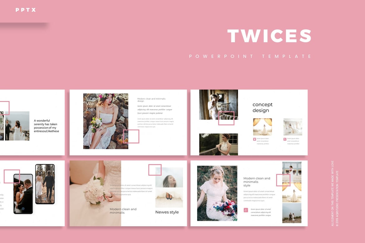 Template PowerPoint Twices - Solusi Presentasi Profesional