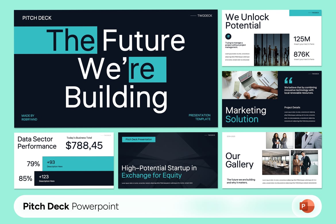Twodeck - Template Presentasi PowerPoint Profesional untuk Berbagai Keperluan