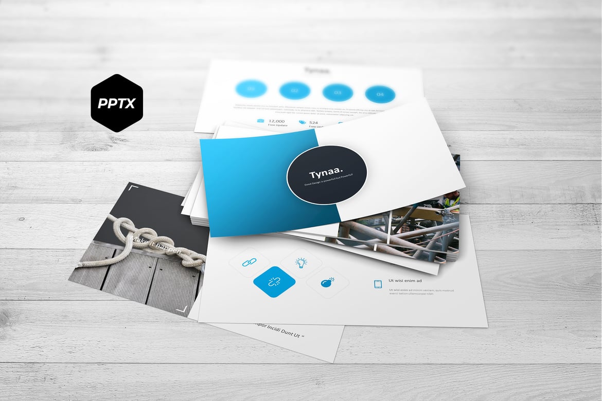 Tynaa - Template PowerPoint Serbaguna yang Menarik