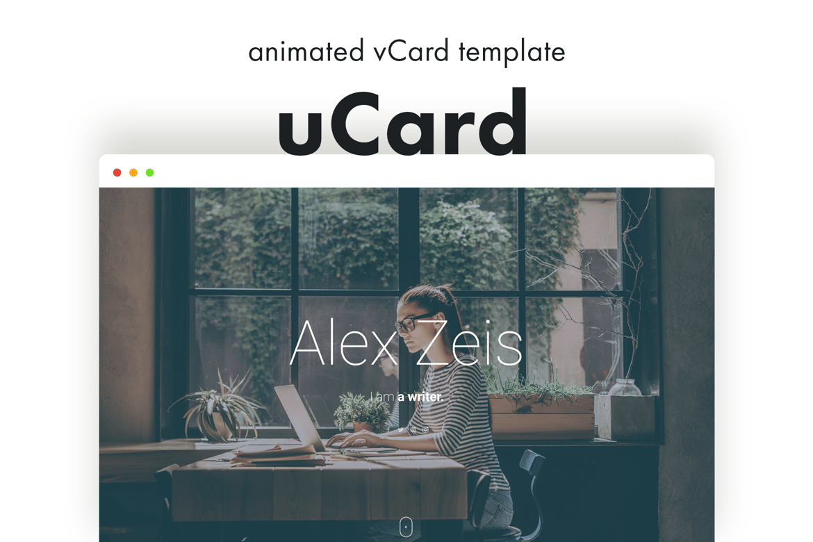 uCard - Template vCard Animasi yang Menarik