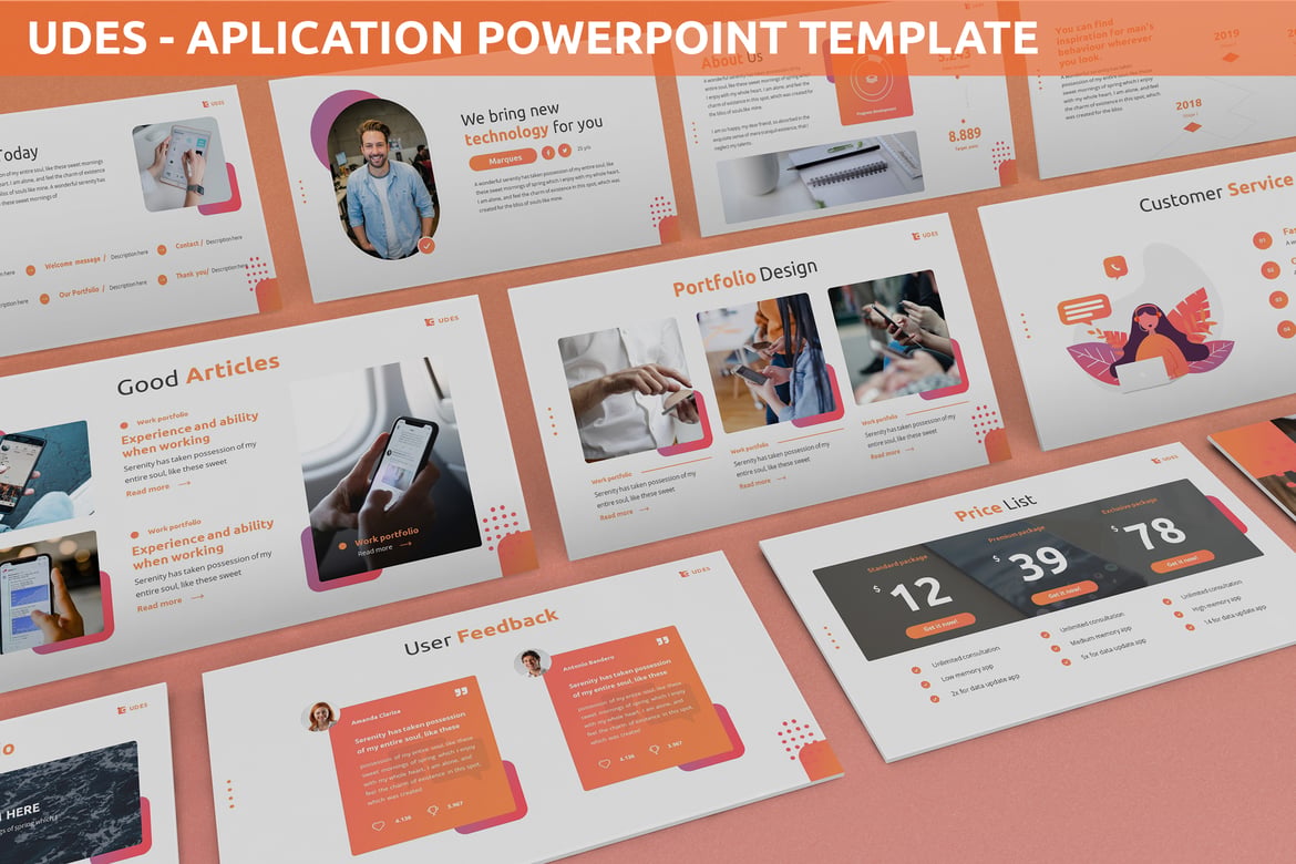 Udes - Template Presentasi PowerPoint Profesional dan Modern