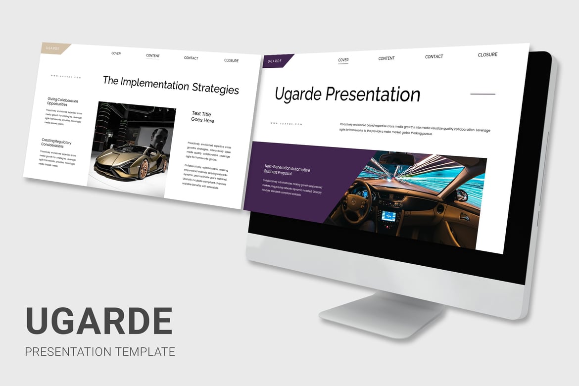 Template Presentasi Otomotif Ugarde - Solusi Kreatif untuk Presentasi Anda