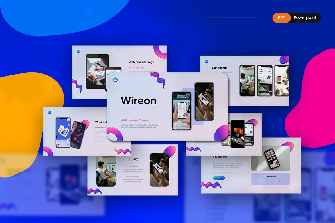 Template PowerPoint UI UX yang Menarik dan Kreatif