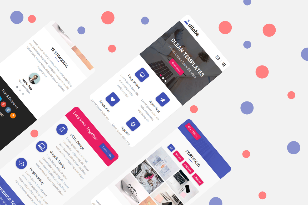 Uilabs - Template Web Mobile Serbaguna yang Menarik