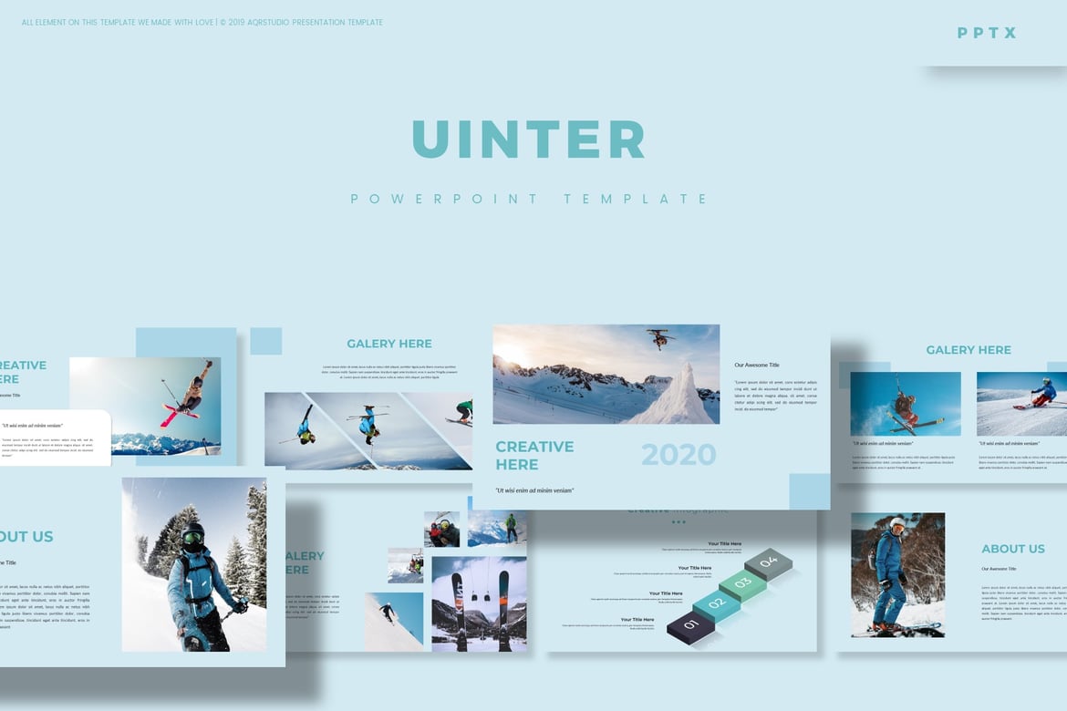 Template PowerPoint Uinter - Solusi Presentasi Profesional Anda