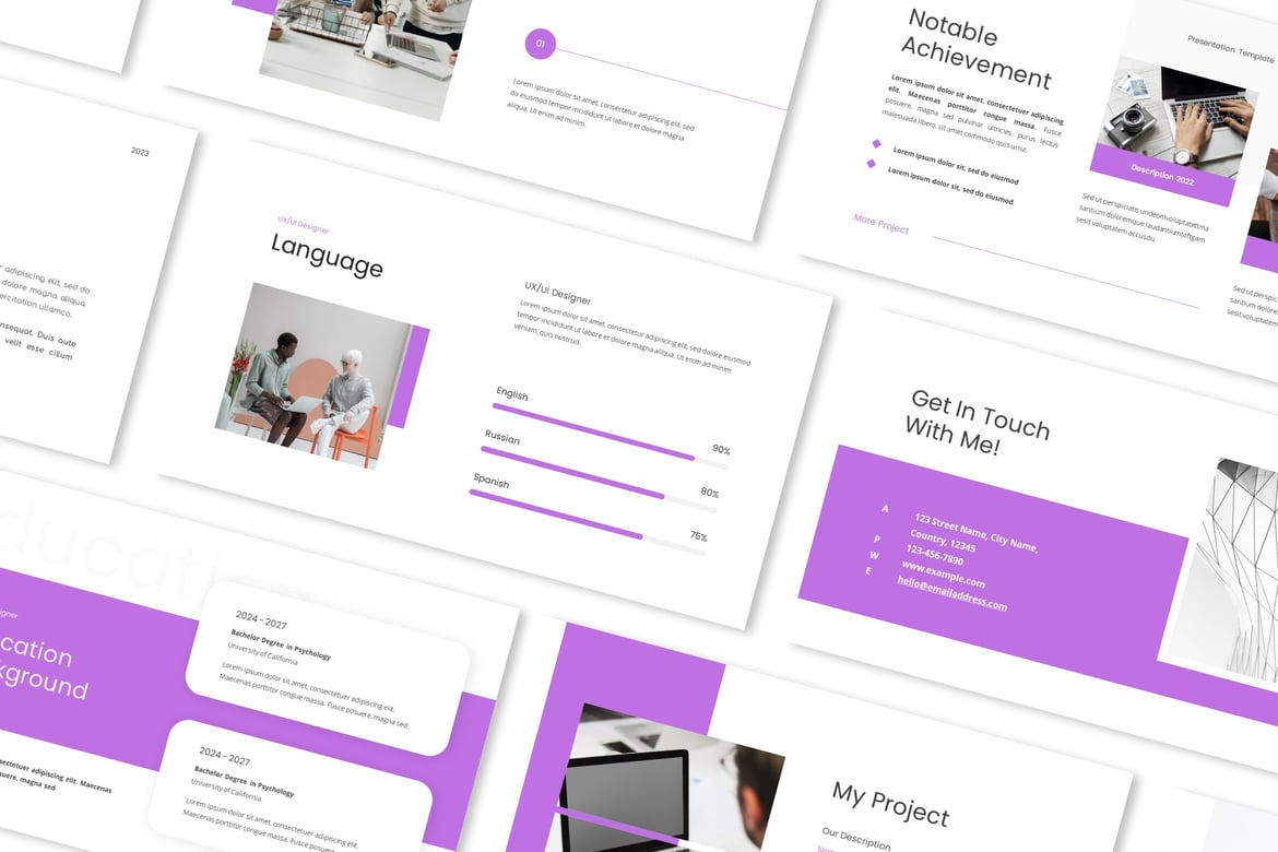 Template Presentasi PowerPoint UI/UX Designer yang Menarik