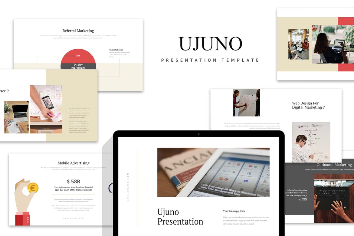 Ujuno: Template PowerPoint Digital Marketing yang Menarik dan Efektif