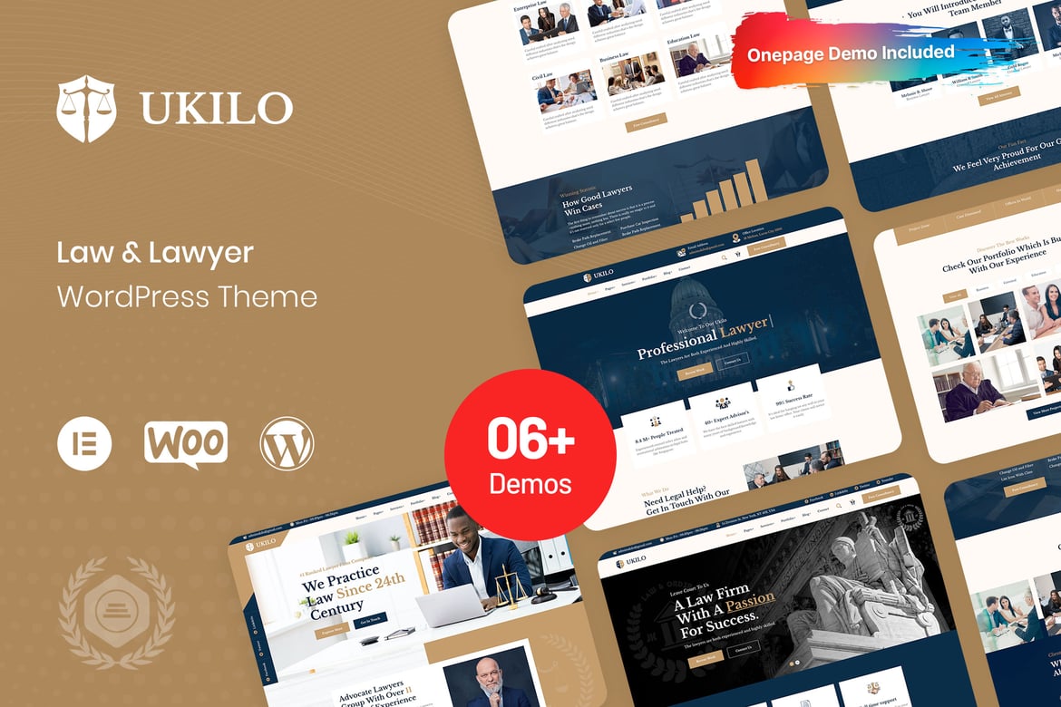 Ukilo - Tema WordPress Profesional untuk Firma Hukum dan Pengacara