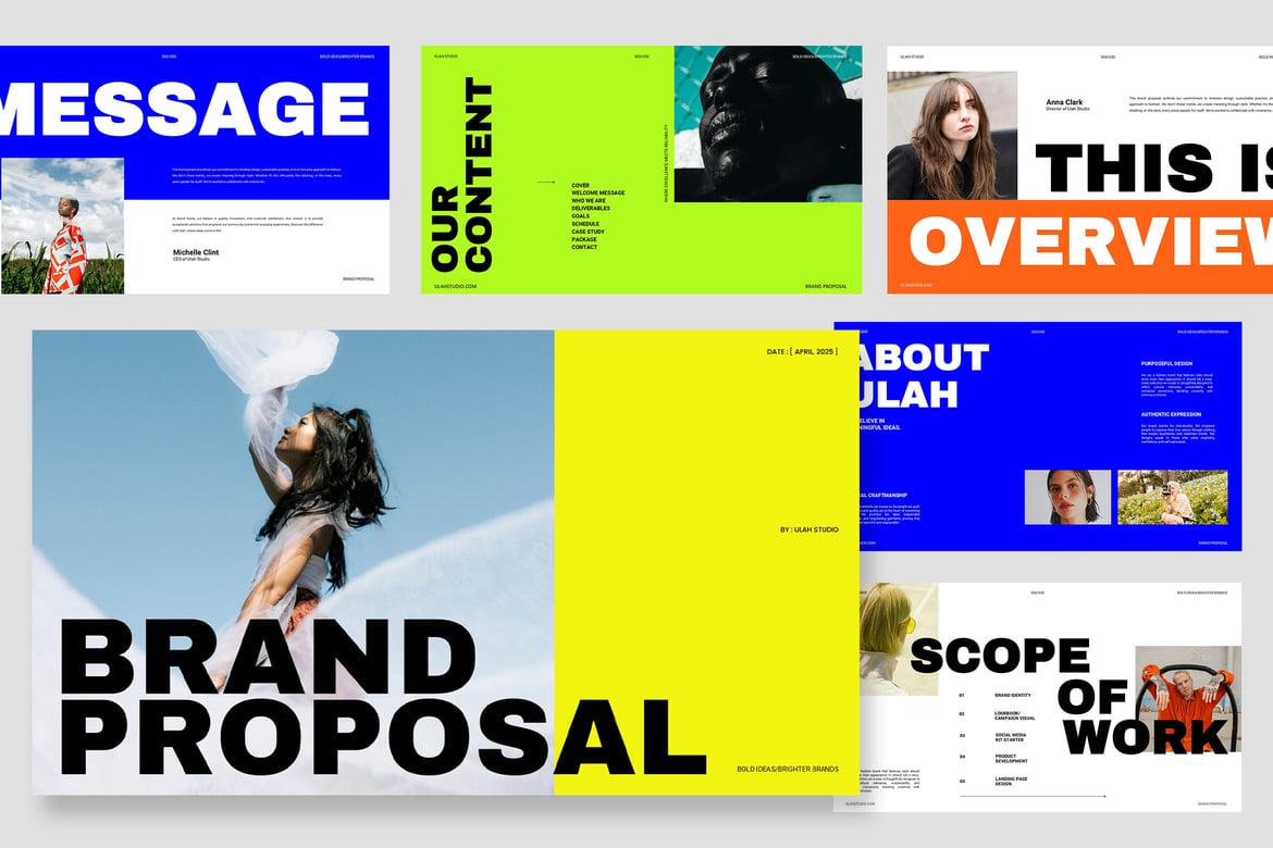 Ulah: Template Presentasi Powerpoint untuk Brand Lifestyle yang Menarik