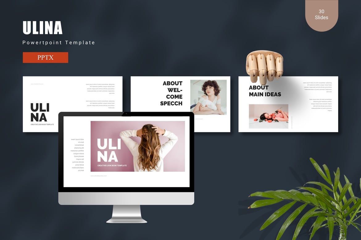 Template Presentasi Powerpoint Ulina - Solusi Kreatif untuk Komunikasi Efektif