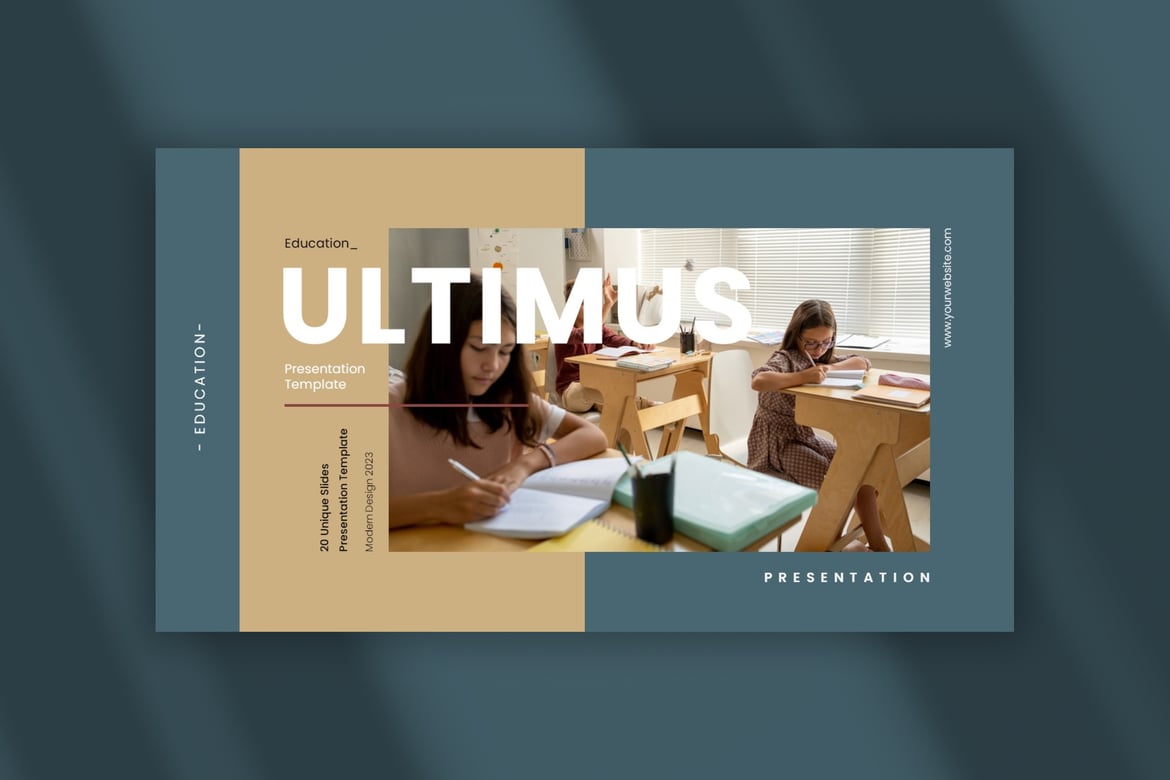 Template Presentasi Pendidikan Ultimus - Solusi Kreatif untuk Presentasi Anda