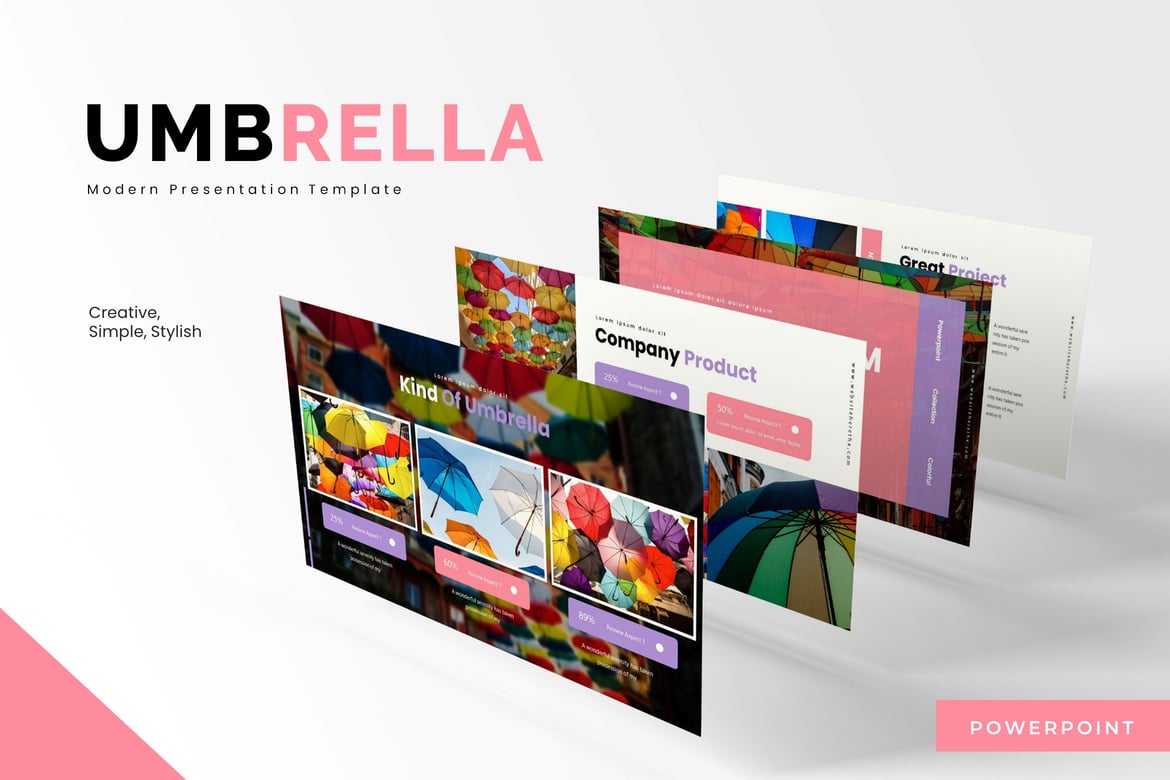 Template Powerpoint Umbrella Term - Solusi Presentasi Profesional