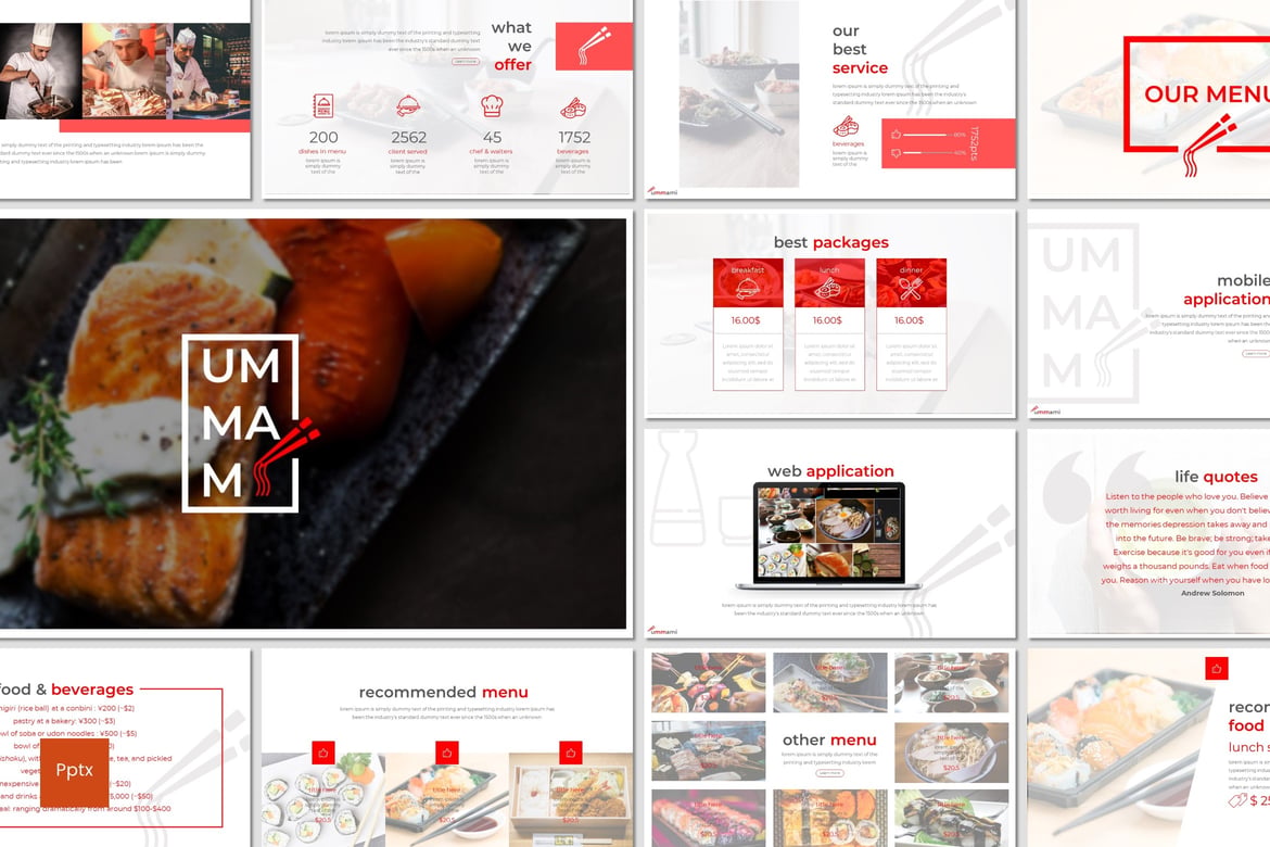 Ummami - Template Presentasi PowerPoint Kreatif yang Menarik