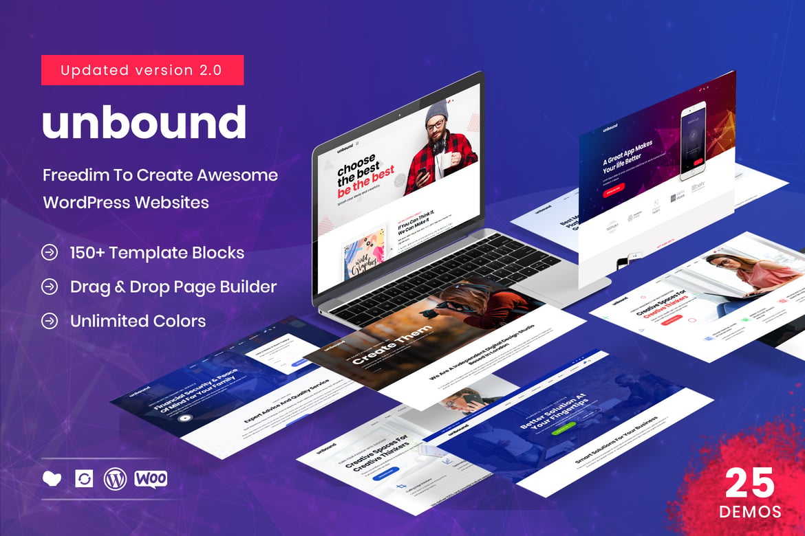 Unbound - Tema WordPress Multiguna untuk Agensi Bisnis Anda