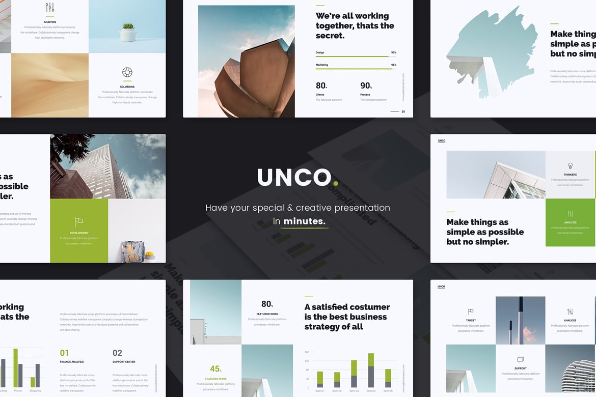 Template Presentasi Bisnis & Kreatif UNCO (PowerPoint)