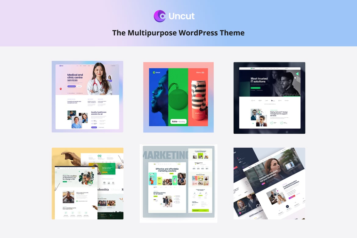 Uncut - Tema WordPress Serbaguna untuk Semua Kebutuhan Bisnis Anda
