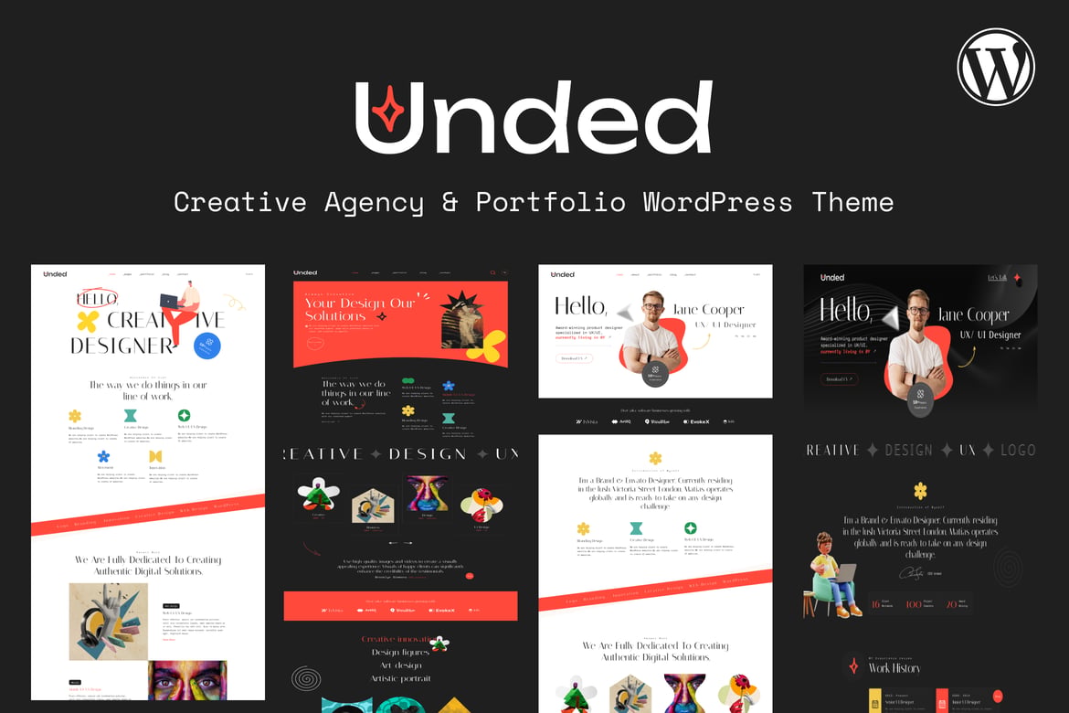 Unded - Tema WordPress Portofolio Kreatif yang Menakjubkan
