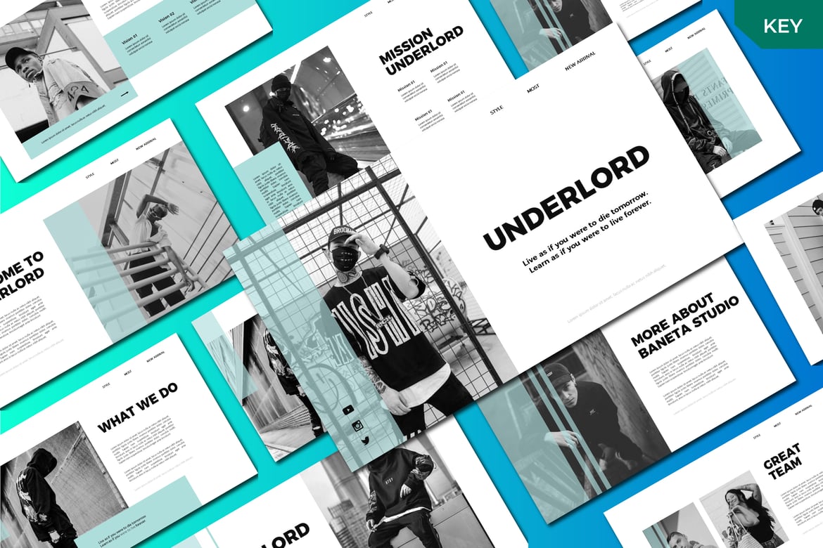Template PowerPoint Under lORD yang Menarik dan Profesional