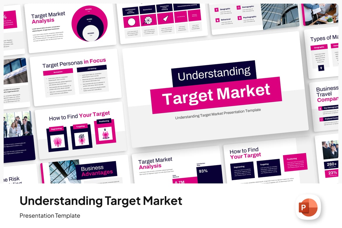 Template Presentasi PowerPoint untuk Memahami Pasar Target